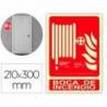 PICTOGRAMA ARCHIVO 2000 BOCA DE INCENDIO PVC COLOR ROJO LUMINISCENTE 210X300 MM
