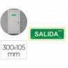 PICTOGRAMA ARCHIVO 2000 SALIDA PVC COLOR VERDE LUMINISCENTE 300X105 MM PACK DE 2 UNIDADES