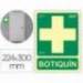 PICTOGRAMA ARCHIVO 2000 BOTIQUIN PVC COLOR VERDE LUMINISCENTE 224X300 MM