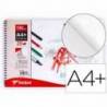BLOC DIBUJO SADIPAL FABRIANO DIN A4+ ESPIRAL 20 HOJAS 2 TALADROS 130G/M2 GRANO SUAVE MICROPERFORADO LISO