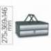 FICHERO CAJONES DE SOBREMESA CEP MOOV UP RECICLADO 80% CON CERRADURA RECICLADO 80% 2 CAJONES COLOR GRIS