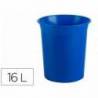 PAPELERA PLASTICO ARCHIVO 2000 ANTIMICROBIANA SANITIZED PLASTICO AZUL 16 LITROS 290X310 MM