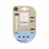 CARGADOR TECH ONE TECH 2.4 DOBLE USB + CABLE BRAIDED NYLON MICRO USB APPLE LONGITUD 1 MT COLOR BLANCO