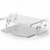 SOPORTE FELLOWES PARA MONITOR CLARITY AJUSTABLE 5 POSICIONES TRANSPARENTE 70X256X320 MM HASTA 15 KG