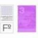CUADERNO ESPIRAL LIDERPAPEL FOLIO TAPA PLASTICO 80H 80 GR CUADRO PAUTADO 3MM CON MARGEN COLOR VIOLETA