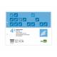 Recambio liderpapel cuarto apaisado 100 h 2tca-06 cuadro 3 mm 2 taladros con margen