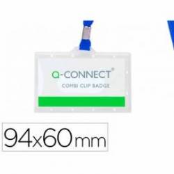 Identificadores Q-Connect cordon plano color azul