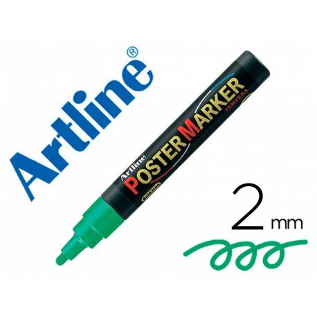 Rotulador Artline Poster Marker EPP-4 Punta Redonda Trazo 2mm Color Verde