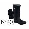 BOTAS DELTAPLUS DE SEGURIDAD STONE PVC NEGRO SUELA DE TACOS TALLA 40