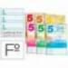 Bloc espiral marca liderpapel folio pautaguia tapa cartoncillo 80h80 g cuadriculado pautado 5 mmcon margen colores surtidos