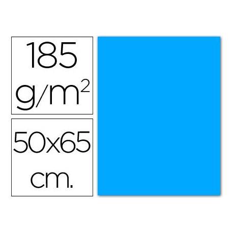 Cartulina Guarro azul maldivas 500 x 650 mm de 185 g/m2
