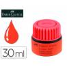 TINTA ROTULADOR FABER CASTELL TEXTLINER FLUORESCENTE 1549 CON SISTEMA CAPILAR COLOR ROJO FRASCO DE 30 ML
