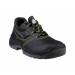 ZAPATOS DE SEGURIDAD DELTAPLUS PIEL CRUPON PIGMENTADA SUELA PU BI DENSIDAD COLOR NEGRO TALLA 43