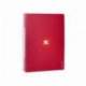 CUADERNO ESPIRAL LIDERPAPEL A5 ANTARTIK TAPA DURA 80H 100 GR CUADRO 5MM CON MARGEN COLOR FRAMBUESA