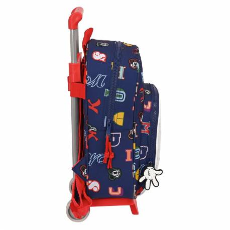 MOCHILA CON CARRO MICKEY MOUSE ONLY ONE 340X280X100 MM