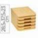 FICHERO CAJONES DE SOBREMESA FAIBO PLASTICO 100% RECICLABLE 4 CAJONES AMARILLO PASTEL 28,5X37,5X23 CM