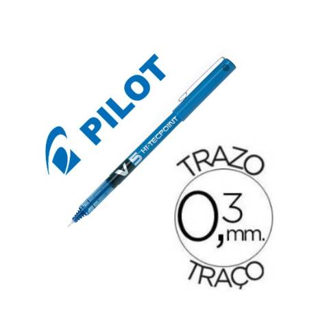 Rotulador Pilot V-5 Trazo 0,3 mm Azul