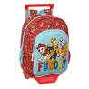 MOCHILA GUARDERIA SAFTA CON CARRO PAW PATROL FUNDAY 340X260X110 MM