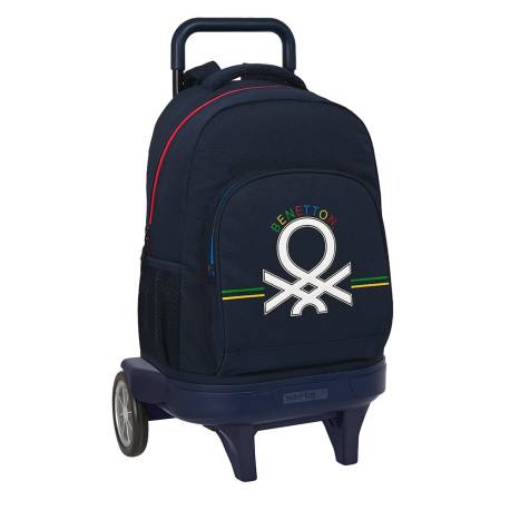MOCHILA SAFTA GRANDE CON RUEDAS BENETTON SIXTIES 450X330X220 MM