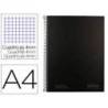 CUADERNO ESPIRAL NAVIGATOR A4 TAPA DURA 80H 80GR CUADRO 4MM CON MARGEN NEGRO