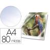 FUNDA MULTITALADRO DURABLE PREMIUM DIN A4 POLIPROPILENO 80 MC CRISTAL CON BORDE COLOR BLANCO BOLSA DE 10 UNIDADES