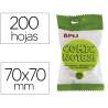 BLOC DE NOTAS ADHESIVAS QUITA Y PON APLI 70X70 MM COMIC 4 COLORES FLUORESCENTE CON 200 HOJAS