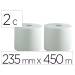 PAPEL SECAMANOS BUNZL GREENSOURCE AIR LAID 2 CAPAS CELULOSA BLANCA 235 MM X 450 MT PAQUETE DE 2 ROLLOS