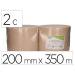 PAPEL SECAMANOS BUNZL GREENSOURCE NATURE 2 CAPAS CELULOSA RECICLADA KRAFT 200 MM X 350 MT PAQUETE DE 2