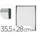 PIZARRA BLANCA NOBO MAGNETICA MARCO ARQUEADO 355X280 MM