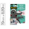 PORTARROLLO SCOTCH CLIP & TWIST INCLUYE 1 CINTA SCOTCH MAGIC 8,89 MT X 19 MM
