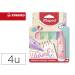 ROTULADOR MAPED FLUORESCENTE PASTEL FLEX BLISTER DE 4 UNIDADES COLORES SURTIDOS