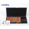 SET DIBUJO LYRA ESTUCHE DE MADERA CON 47 PIEZAS SURTIDAS
