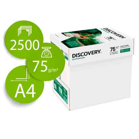 2500 Hojas Papel multifuncion A4 Discovery Fast Pack 75 g/m2