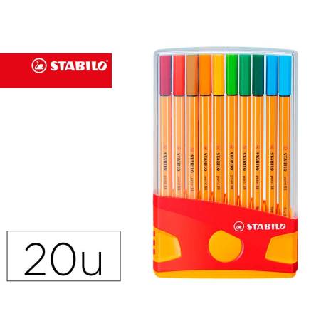 Rotuladores Stabilo Point 88 Colorparade 20 colores - Abacus Online