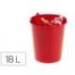PAPELERA PLASTICO ARCHIVO 2000 ECOGREEN 100% RECICLADA 18 LITROS COLOR ROJO 290X310