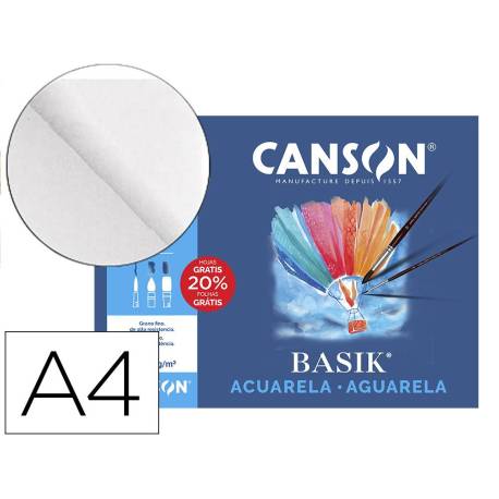 Papel acuarela Canson Din a4+ gramaje 370 g/m2
