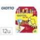 Lapices de colores Giotto redondos bebe caja 12 lapices grueso 104 mm