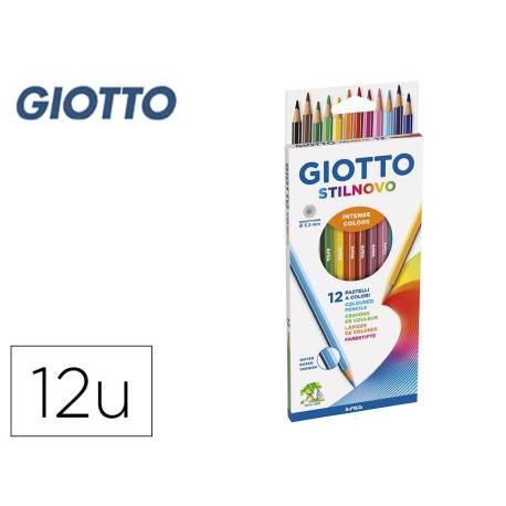Lapices de colores intensos Giotto hexagonales 12 unidades