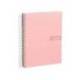 Bloc Liderpapel Din A4 micro crafty cuadrícula 5mm 5 bandas 4 taladros tapa forrada 90 gr 120 hojas color rosa