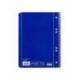 Cuaderno espiral Liderpapel Din A5 micro serie azul tapa blanda 80h 75 gr liso 6taladros azul