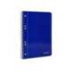 Cuaderno espiral Liderpapel Din A5 micro serie azul tapa blanda 80h 75 gr cuadro5mm 6 taladros azul