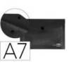 Carpeta dossier broche Liderpapel DIN A7 polipropileno 180 micras 50 hojas color negro