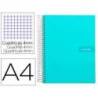 Bloc Liderpapel Din A4 crafycuadrícula 4mm 80 hojas tapa forrada 90 gr color azul