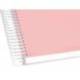 Bloc liderpapel Din A5 micro crafty cuadrícula 5mm 120 hojas tapa forrada 90 gr color rosa