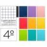 Cuaderno espiral Liderpapel Witty Tamaño cuarto Tapa dura 80H Cuadro 8 mm 75 g Con margen Colores surtidos (no se puede elegir)