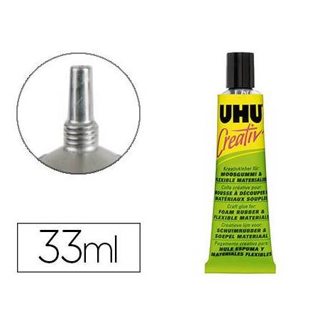 Pegamento para goma espuma y materiales flexibles UHU Creativ 33ml.