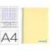 Bloc Liderpapel Din A4 wonder cuadrícula 4mm tapa polipropileno 90 gr color amarillo