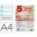 Recambio Liderpapel folio 4 taladros 80g cuadriculado pautado 5 mm