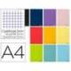Libreta Liderpapel Smart DIN A4 Tapa blanda 80 hojas Cuadricula 5 mm 60 g/m2 Con margen Colores surtidos