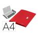 CARPETA LEITZ RECYCLE GOMAS TRES SOLAPAS DIN A4 POLIPROPILENO ROJO